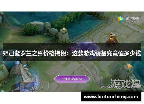 妲己紫罗兰之誓价格揭秘：这款游戏装备究竟值多少钱