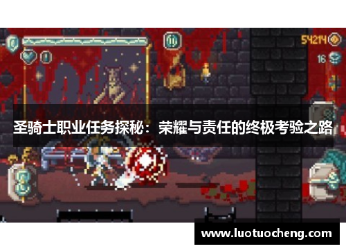 圣骑士职业任务探秘：荣耀与责任的终极考验之路